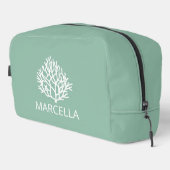 Coral Reef Individuelle Name Summer Beach Waschbeutel (Rechte Ecke)