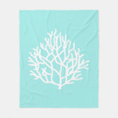 Coral Reef - individuelle Strandfarben Fleecedecke (Vorderseite)