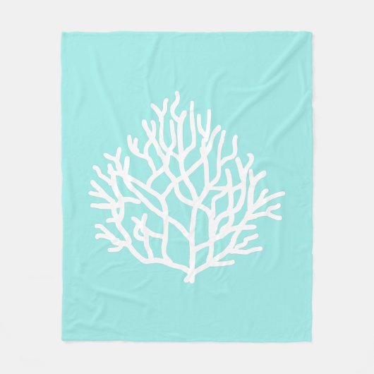 Coral Reef - individuelle Strandfarben Fleecedecke (Vorderseite)