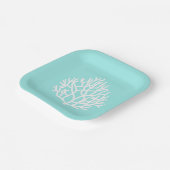 Coral Reef - individuelle Strandfarben   Pappteller (Gewinkelt)