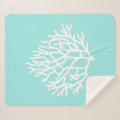 Coral Reef - individuelle Strandfarben Sherpadecke (Vorderseite (Horizontal))