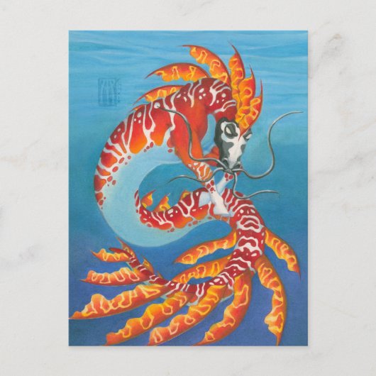 Coral Reef Kelpi Postkarte (Vorderseite)