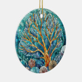 Coral Reef Mosaik Art Keramik Ornament (Rechts)