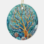 Coral Reef Mosaik Art Keramik Ornament (Links)