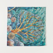 Coral Reef Mosaik Art Wandteppich (Vorderseite (Horizontal))