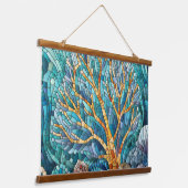 Coral Reef Mosaik Art Wandteppich Mit Holzrahmen (Gewinkelt)