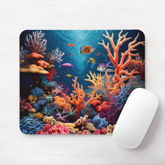 Coral Reef Mouse Pad Mousepad (Mit Mouse)