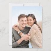 Coral Reef Navy Blue Nautical Beach Hochzeit Save The Date (Rückseite)