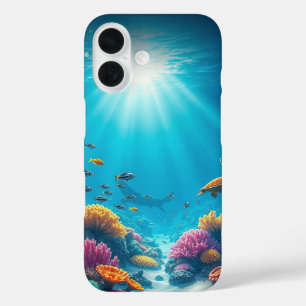 Coral Reef Ocean Life Ästhetisches iPhone 16 Fall Hülle