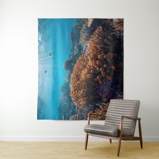 Coral Reef Ocean Tapestry Wandteppich (Beispiel)