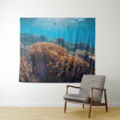 Coral Reef Ocean Tapestry Wandteppich (Beispiel (Horizontal))