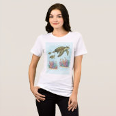 Coral Reef Sea Turtle Tee (Vorderseite voll)