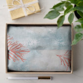 Coral Reef Seashells & Aqua Waves Pattern (7) Seidenpapier (Geschenk)
