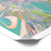 Coral Reef Splash Open Edition Poster (Ecke)