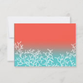 Coral Reef Starfish Beach Hochzeitungs-UAWG RSVP Karte (Rückseite)