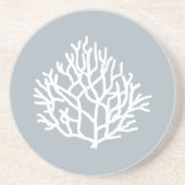 Coral Reef Strandfarben Throw Kissen Getränkeuntersetzer (Vorne)