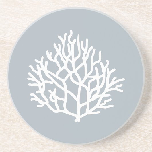 Coral Reef Strandfarben Throw Kissen Getränkeuntersetzer (Vorne)