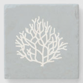 Coral Reef Strandfarben Throw Kissen Steinuntersetzer (Vorderseite)