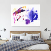 Coral Reef Stretched Canvas Print Leinwanddruck (Insitu (Schlafzimmer))