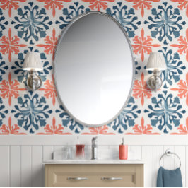 Coral Reef Symphony - Aquamarin und Koral - Coasta Tapete