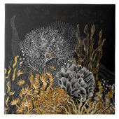 Coral Reef - Symphony - Gold and Pearl Fliese (Vorderseite)