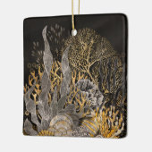 Coral Reef - Symphony - Gold and Pearl Keramikornament (Links)