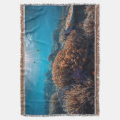 Coral Reef Throw Blanket Decke (Vorderseite Vertikal)