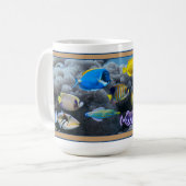 Coral Reef Tropical Fish Assembly Coffee Tasse (Vorderseite Links)