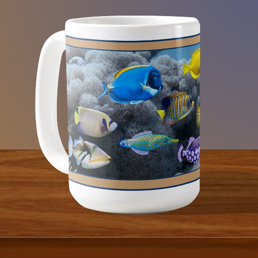 Coral Reef Tropical Fish Assembly Coffee Tasse