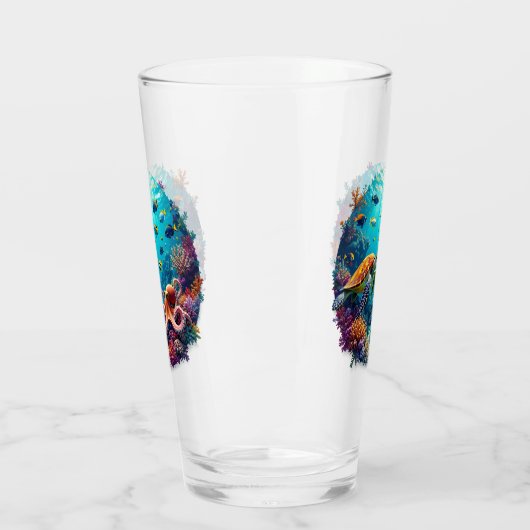 Coral Reef Vignette Glas (Links)