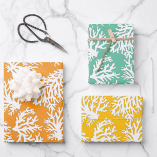 Coral Reefs Beach Summer Wedding Geschenkpapier Set