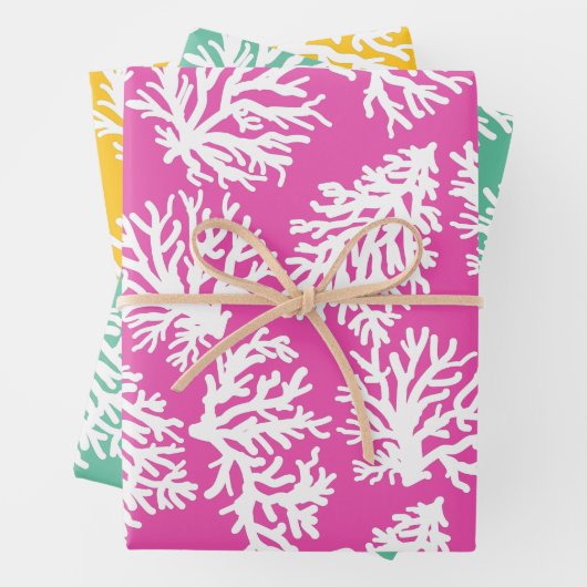 Coral Reefs Beach Summer Wedding Geschenkpapier Set (Beispiel)