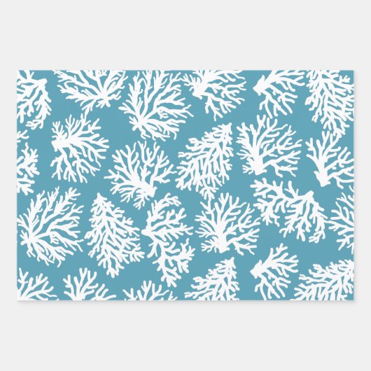 Coral Reefs Beach Summer Wedding Geschenkpapier Set (Vorderseite)