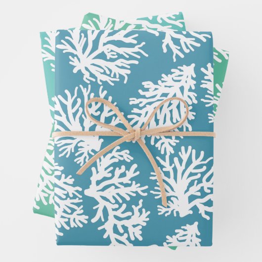 Coral Reefs Beach Summer Wedding Geschenkpapier Set (Beispiel)