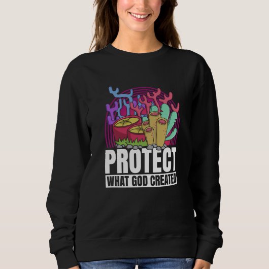 Coral Reefs Nature Snorkling Ocean Environment Sweatshirt (Vorderseite)