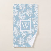 Coral Reefs Sommer Küstenstrandmonogramm Außenbere Badhandtuch Set (Handtuch)