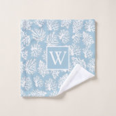 Coral Reefs Sommer Küstenstrandmonogramm Außenbere Badhandtuch Set (Waschlappen)