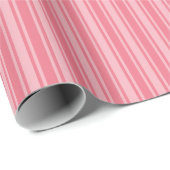 Coral rosa Candy Streifen Geschenkpapier (Rolleneckpunkt)