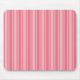 Coral rosa Candy Streifen Mousepad