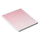 Coral rosa Candy Streifen Notizblock (angewinkelt)