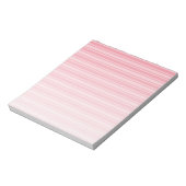 Coral rosa Candy Streifen Notizblock (Rotiert)