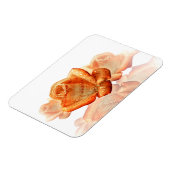 Coral Rose Blossom mit Notenmusik Magnet (Linke Seite)