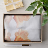 Coral Rose Blossom mit Notenmusik Seidenpapier (Geschenk)