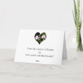 Coral Rose Card, Denken Sie an Sie heute. Karte (Rückseite)