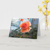 Coral Rose Card, Denken Sie an Sie heute. Karte (Gelbe Blume)