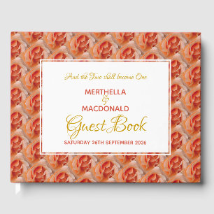 CORAL ROSE Christlich Scripture Patriotic Wedding Gästebuch