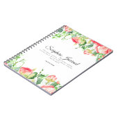 Coral Rose Personalisiert Scripture Journal Notizblock (Linke Seite)