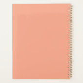 Coral Rose Planner Planer (Rückseite)