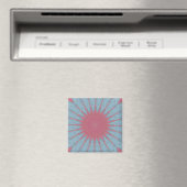 Coral Rose Starburst Magnet (In Situ (Geschirrspüler))