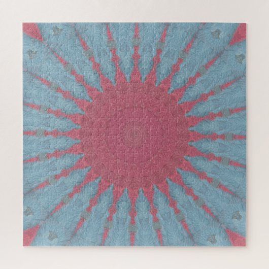Coral Rose Starburst Puzzle (Vertikal)